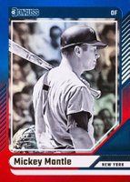 2024 Panini Donruss #7 Mickey Mantle Red and Blue Baseball Card