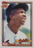 1991 Topps #639 Frank Robinson Baseball Card