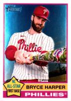 2025 Topps Heritage #150 Bryce Harper Chrome Baseball Card