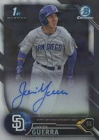2016 Bowman Chrome Prospects Autographs #JGU Javier Guerra Baseball Card