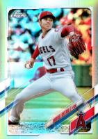 2021 Topps Chrome #159 Shohei Ohtani Aqua Refractor Baseball Card