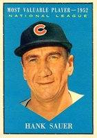 1961 Topps #481 Hank Sauer MVP Baseball Card