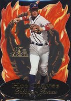 1997 Flair Showcase Hot Gloves #7 Chipper Jones Baseball Card
