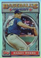 1993 Finest #182 Randy Myers Refractor Baseball Card