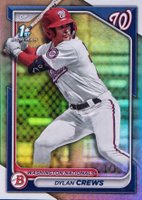 2024 Bowman Paper Prospects #BP23 Dylan Crews Platinum 1/1 Baseball Card