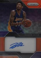 2016 Panini Prizm Rookie Signatures #1 Brandon Ingram Hyper Prizm Basketball Card