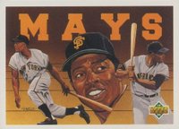 1993 Upper Deck Heroes Willie Mays #54 Willie Mays Checklist 46-54 Baseball Card