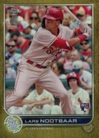 2022 Topps Chrome Ben Baller #19 Lars Nootbaar Gold Refractor Baseball Card