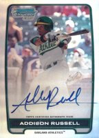 2012 Bowman Chrome Draft Picks & Prospects Autograph #BCAAR Addison Russell Refractor Baseball Card