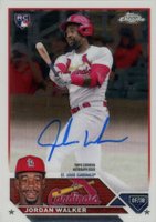2023 Topps Chrome Rookie Autograph #RAJWA Jordan Walker Baseball Card