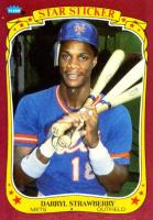 1986 Fleer Star Stickers #116 Darryl Strawberry Baseball Card