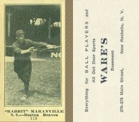 1916 Wares #112 Rabbit Maranville Baseball Card