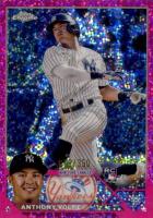 2023 Topps Chrome #4 Anthony Volpe Magenta Speckle Baseball Card