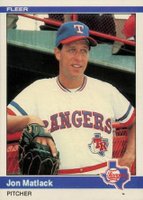 1984 Fleer #422 Jon Matlack Baseball Card