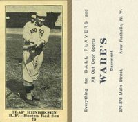 1916 Wares #79 Olaf Henriksen Baseball Card