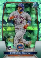 2023 Bowman Chrome Sapphire Edition #35 Francisco Alvarez Aqua Baseball Card