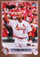 2022 Topps Update #US300 Albert Pujols Gold Baseball Card