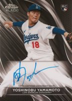 2024 Topps Chrome Black Autographs #YY Yoshinobu Yamamoto Baseball Card