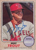 2017 Topps Heritage Real One Autographs #MT Mike Trout Baseball Card