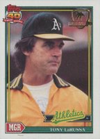 1991 Topps Desert Shield #171 Tony La Russa Baseball Card