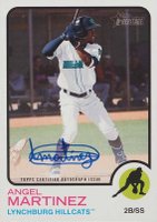 2022 Topps Heritage Minor League Real One Autographs #ROAAM Angel Martinez Baseball Card