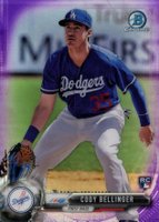2017 Bowman Chrome #27 Cody Bellinger Purple Refractor Baseball Card