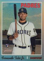 2019 Topps Heritage #517 Fernando Tatis Jr. Chrome-Refractor Baseball Card