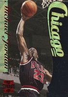 1996 Stadium Club Fusion #F1 Michael Jordan Basketball Card
