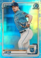 2020 Bowman Draft #BD14 Nick Loftin Chrome-Sky Blue Refractor Baseball Card