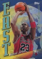 1998 Topps East-West #EW5 Michael Jordan/Kobe Bryant Refractor Basketball Card