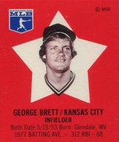 1978 Pepsi-Cola SuperSTAR Hand Cut # George Brett Baseball Card