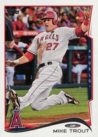 2014 Topps Mini #1 Mike Trout Baseball Card