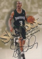 1998 Skybox Premium Autographics # Stephon Marbury Basketball Card
