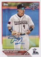 2023 Topps Pro Debut #PD136 Drew Gilbert Autograph Baseball Card
