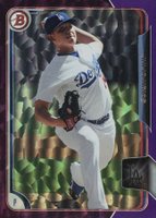 2015 Bowman Prospects #BP50 Julio Urias Purple Ice Baseball Card