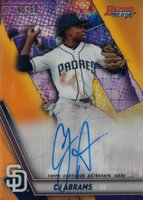 2019 Bowman's Best Best of 2019 Autographs #B19CJA CJ Abrams Gold Refractor Baseball Card