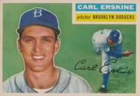 1956 Topps #233 Carl Erskine Baseball Card