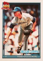 1991 Topps Tiffany #348 Todd Stottlemyre Baseball Card