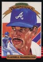 1985 Donruss #11 Claudell Washington Diamond Kings Baseball Card