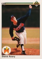 1990 Upper Deck #65 Steve Avery Star Rookie Baseball Card