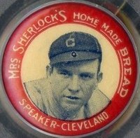 1924 Mrs. Sherlock Bread Pins # Tris Speaker Baseball Card