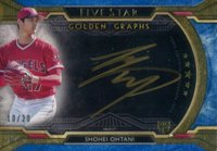 2018 Topps Five Star Golden Graphs #FGG-SO Shohei Ohtani Blue Baseball Card