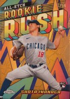 2024 Topps Chrome Chrome All Etch Rookie Rush #18 Shota Imanaga Gold Refractor Baseball Card