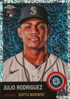 2022 Topps Chrome Platinum Anniversary #171 Julio Rodriguez Speckle Refractor Baseball Card