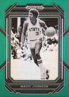 2023 Panini Prizm Draft Picks #79 Magic Johnson Green Basketball Card