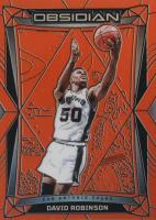 2023 Panini Obsidian #122 David Robinson Electric Etch Orange Flood Basketball Card