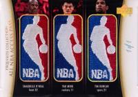 2004 Upper Deck Exquisite Collection All NBA Access Pass 1/1 #OYD Shaquille O'Neal/Tim Duncan/Yao Ming Basketball Card