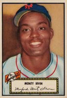 1952 Topps #26b Monte Irvin Black Back Baseball Card
