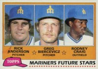 1981 Topps #282 Mariners Future Stars Baseball Card