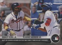 2021 Topps Now #267 Ronald Acuna Jr./Vladimir Guerrero Jr. Baseball Card